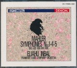 CD 4XCD # &quot;PRESA JAPONEZA &quot; Mahler* - Eliahu Inbal, Frankfurt Radio Symphony Orchestra* &lrm;&ndash; Symphonies Nos. 1-4-5 (NM)