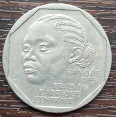(M1931) MONEDA STATELE AFRICII CENTRALE - 500 FRANCS FCFA 1998, MAI RARA