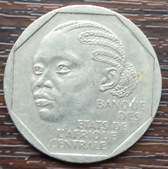 (M1931) MONEDA STATELE AFRICII CENTRALE - 500 FRANCS FCFA 1998, MAI RARA