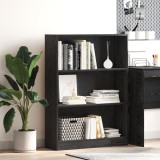 Bibliotecă vidaXL Stejar Negru 80x24x109cm PAL, Rafturi Multiple, Design Modern, Mobilier Living/Birou