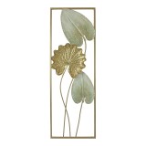 Cumpara ieftin Decoratiune de perete din metal Tropana, Auriu, 31x90 cm