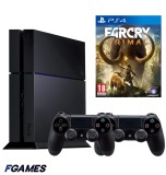 Consola Sony Playstation 4 Ps4 1tb + Doua Controllere + Far Cry Primal PlayStation 4, Second-Hand