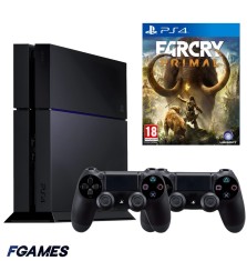 Consola Sony Playstation 4 Ps4 1tb + Doua Controllere + Far Cry Primal PlayStation 4, Second-Hand