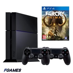 Consola Sony Playstation 4 Ps4 500gb + Doua Controllere + Far Cry Primal PlayStation 4, Second-Hand