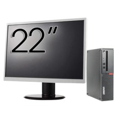 Pachet Calculator Second Hand LENOVO ThinkCentre M910s SFF, Intel Core i3-6100 3.70GHz, 8GB DDR4, 500GB HDD + Monitor 22&amp;quot; NewTechnology Media