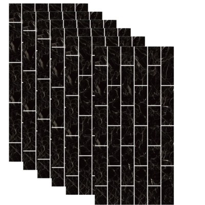 Set 10 x tapet autoadeziv decorativ BZRSH, spuma moale, lavabil, adeziv puternic, usor de montat, suprafata acoperire 1.8 mp, 30x60 cm, 1.7mm grosime, foto