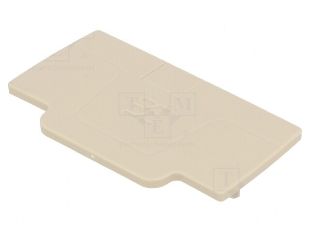 Placă extremitate bej 2,1mm UL94V-0