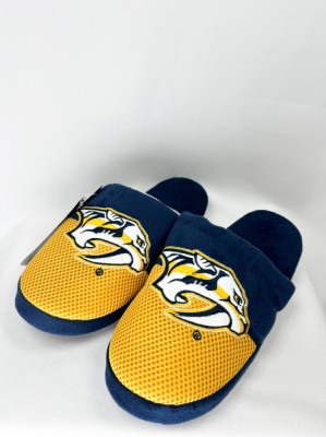 Nashville Predators papuci de bărbați Colorblock Slipper - S = 39-41 EU foto