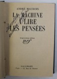 LA MACHINE A LIRE LES PENSEES par ANDRE MAUROIS , 1937