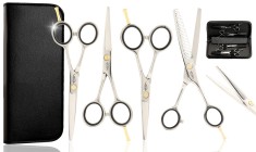 Set profesional de foarfece 4,0 4,5 5,5 Quatros 4 buc.