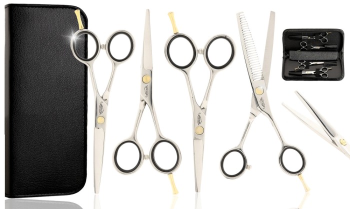 Set profesional de foarfece 4,0 4,5 5,5 Quatros 4 buc.
