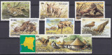 DB1 Fauna Africana Rezervatia Garamba Zair 1984 8 v. MNH, Nestampilat