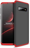 Husa Samsung Galaxy S10, GloMax 360, Negru-Rosu, Rezistenta la Socuri, Praf si Zgarieturi, Carcasa Protectie Telefon