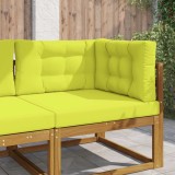 vidaXL Perna pentru canapea de exterior 3 pcs Verde Poliester 900885