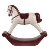 Figurina Craciun Calut ceramica multicolora 15x4x14 cm