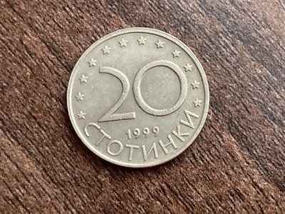 C50 - Moneda foarte veche - Bulgaria - 20 stotinchi - 1999 foto