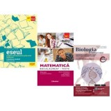 Pachet Bacalaureat 2026. Eseul. Pregatire individuala pentru proba scrisa, Matematica M1. Teste si Biologie pe intelesul tuturor clasele 11-12 - Lilia