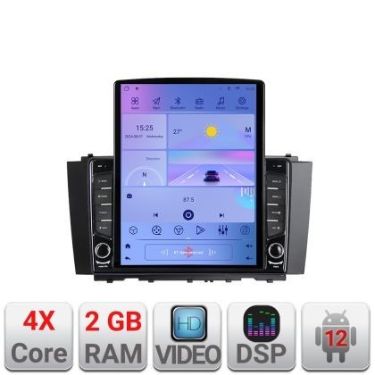 Navigatie Mercedes CLK W209 Android radio gps internet quad core 2+32 ecran vertical 9.7&quot; Kit-w209+EDT-E708 CarStore Technology