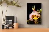 Tablou Canvas, "Dansul grațios al melcului de mare", Creatură, Elegantă, Acvatică, Strălucitoare, Delicată, Fascinantă, Exotism, Culori, Contrastante,