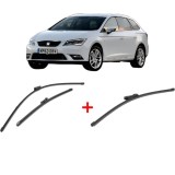 Cumpara ieftin Set 3 stergatoare SEAT LEON ST Estate Van (5F8) 2014 - 2020, pentru parbriz si luneta, Valeo Silencio Xtrm
