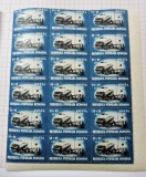 ROMANIA 1948 - MUNCA IN COMUNICATII LP 245 - VALOAREA 11+11 LEI IN BLOC DE 18 TIMBRE (citeste descrierea) - (T181)