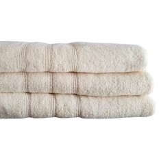Set de 3 prosoape baie Valentini Bianco, 70x140cm, Crem