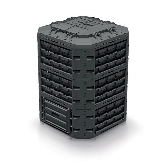Compostor de gradina, 950 L, negru, Compogreen, Vario GartenVIP DiyLine