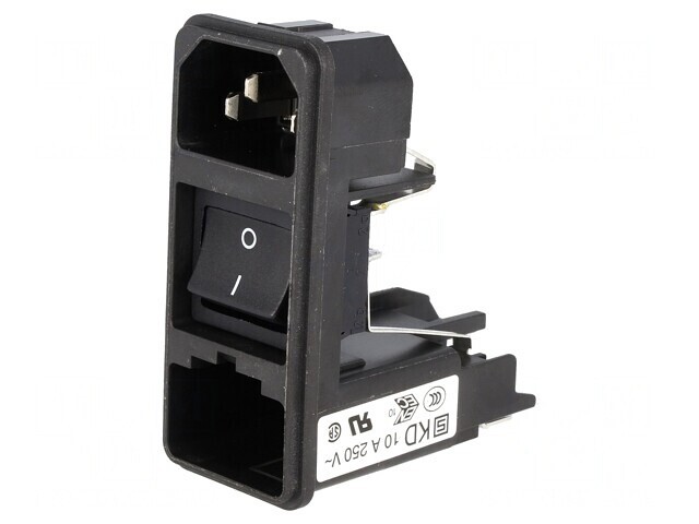 Conector Alimentare AC 10A 250V IEC 60320 KD