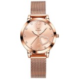 Ceas dama Olevs Quartz Analog Elegant Casual Fashion Roze