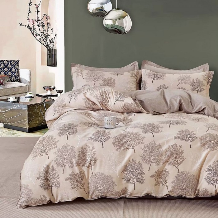 Lenjerie de pat Percalle,pat dublu, 3 piese, cearceaf pat clasic 160cm x 240cm, cearceaf pilota 150cm x 220cm, 1 fata perna 50 x 70-PRC100.3PIESE