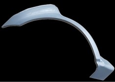 Segment reparatie aripa spate Mitsubishi Outlander (CW0), 03.2007-09.2012, partea dreapta, metal galvanizat,