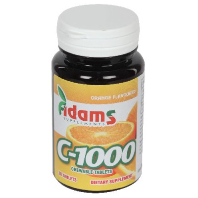 Vitamina C 1000mg 30cpr Masticabile Adams Vision foto