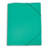 Mapa documente A4 cu elastic plastic Skag turcoaz