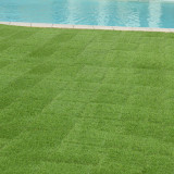 Placi iarba artificiala pentru terasa ACWP-6403 HDPE verde 11 buc [en.casa] HausGarden Leisure, [en.casa]