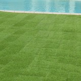 Placi iarba artificiala pentru terasa ACWP-6403 HDPE verde 11 buc [en.casa] HausGarden Leisure