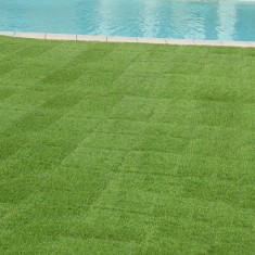 Placi iarba artificiala pentru terasa ACWP-6403 HDPE verde 11 buc [en.casa] HausGarden Leisure foto