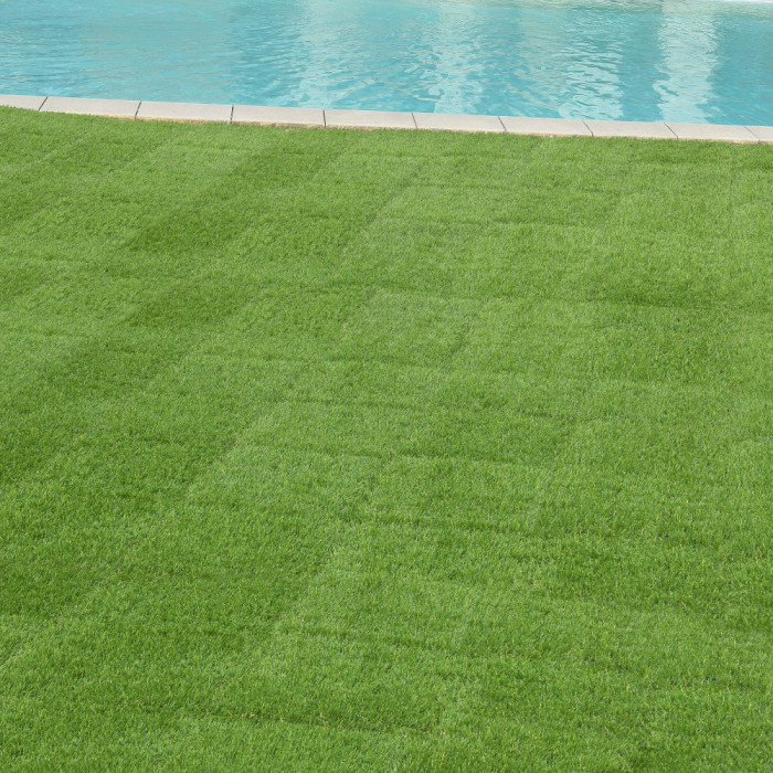 Placi iarba artificiala pentru terasa ACWP-6403 HDPE verde 11 buc [en.casa] HausGarden Leisure