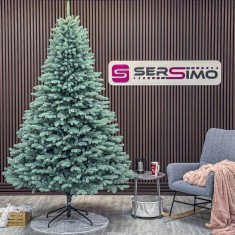Brad artificial Christmas Deluxe by Sersimo, Laponia Select argintiu, integral 3D, 230cm Household NewTrend