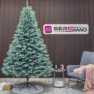 Brad artificial Christmas Deluxe by Sersimo, Laponia Select argintiu, integral 3D, 230cm Household NewTrend foto