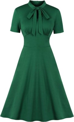Rochie vintage pentru femei Wellwits, anii 1940, verde, M - OUTLET foto