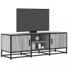 VidaXL Dulap TV, gri sonoma, 120x35x41 cm, lemn prelucrat și metal