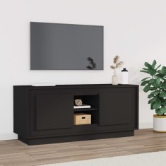 vidaXL Comoda TV, negru, 102x35x45 cm, lemn prelucrat foto