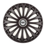 Set 4 Capace Roti, potrivite jantelor de R14, pentru Fiat, model dino Negru