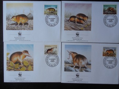 Rep. Dominicana-WWF,FDC Fauna-set complet foto