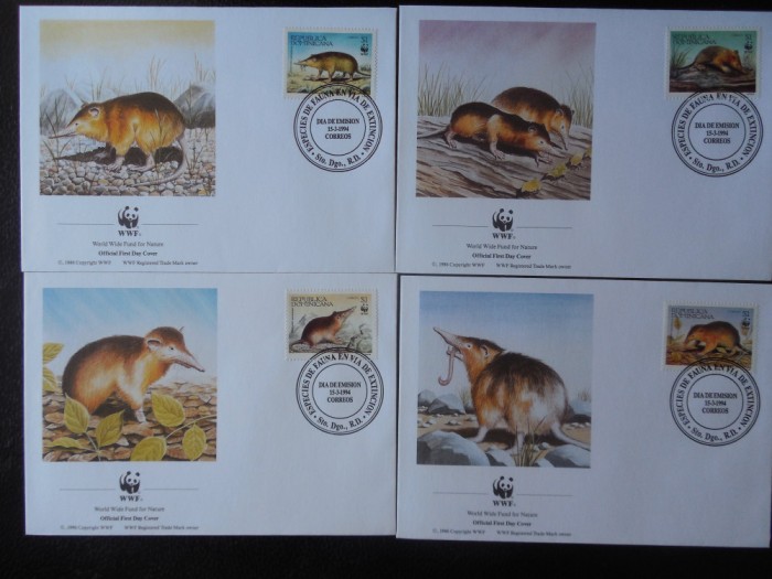 Rep. Dominicana-WWF,FDC Fauna-set complet