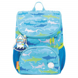 Ghiozdan Mini Little Travelers Plus, Motiv Blue Aquarium, Herlitz