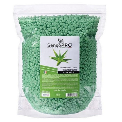 Ceara epilat elastica granule, SensoPro, Aloe Vera, 1000 g foto