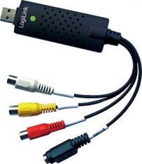 PLACI de CAPTURA LOGILINK, extern, intrare RCA x 3 | S-Video, iesire USB 2.0, cablu Audio RCA | Video RCA | S-video, transfer inregistrari de pe caset foto