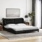 vidaXL Cadru de pat fără saltea, Hvar, negru, 180x200 cm, textil 3207788
