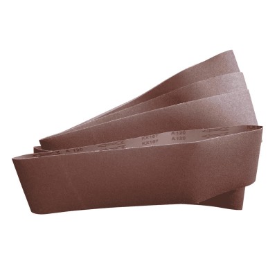 Set benzi de slefuire pentru masina de slefuit GBTS1100 Gude 38363, P120 K, 5 bucati foto